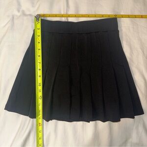 ♥️ Indero Active Black Pleated Tennis Skort Skirt Built-In Shorts S